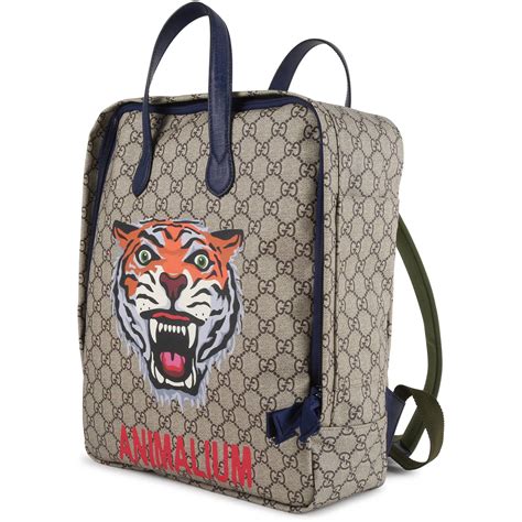 fake tiger gucci backpack|gucci tiger print nylon backpack.